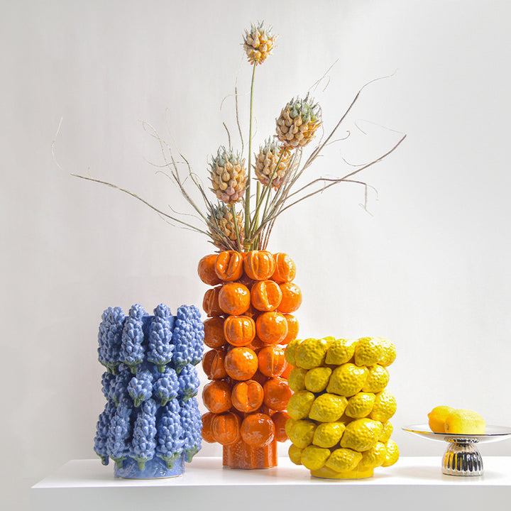 Obstvase aus Keramik, modern, kreativ