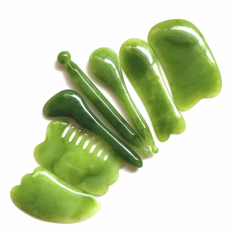 Handmade Natural Resin Face Guasha Massage SPA Therapy