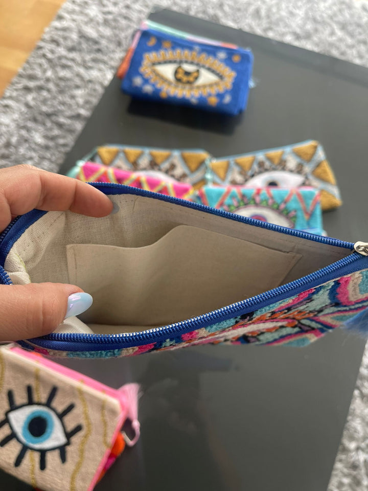 Handmade Clutch Tasche Punch needle Technick